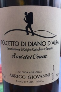 Giovanni Abrigo Dolcetto di Diano d'Alba Sorì dei Crava 2018