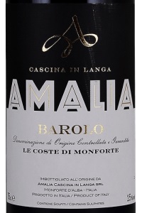 Cascina Amalia Barolo Le Coste di Monforte 2015