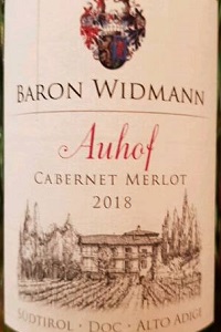 Baron Widmann Alto Adige Cabernet Merlot Auhof 2018