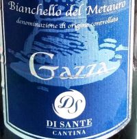 Di Sante Bianchello del Metauro Gazza vino bianco Marche