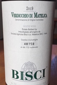Bisci Verdicchio di Matelica 2019