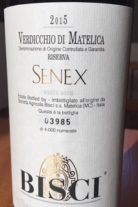 Bisci Verdicchio di Matelica Senex 2015