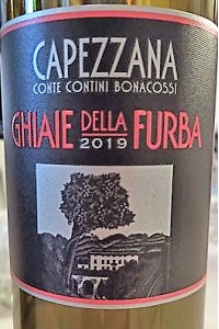 Capezzana Toscana Ghiaie della Furba 2019