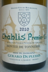 Montée de Tonnerre Chablis 1er cru Domaine Duplessis