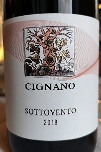 Cignano Colli Pesaresi Sangiovese Sottovento 2018