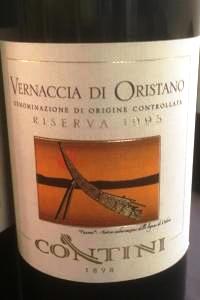 Contini Vernaccia di Oristano Riserva 1995