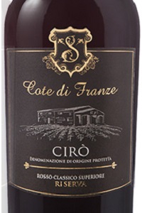 Cote di Franze Cirò Rosso Classico Superiore Riserva 2016