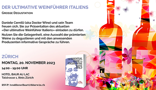 DoctorWine - Der ultimative Weinführer Italiens Zurich 2023