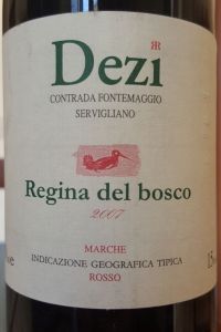 fattoria dezi marche igt regina del bosco montepulciano vino rosso