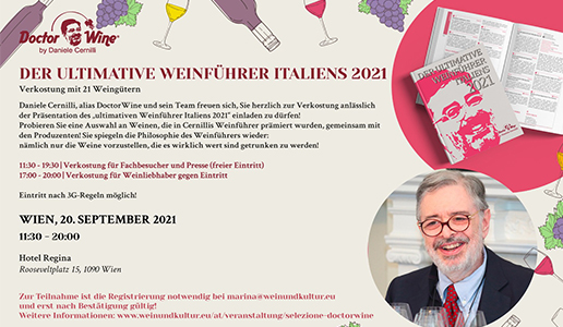 DoctorWine in Wien: Der Ultimative Weinführer Italiens 2021