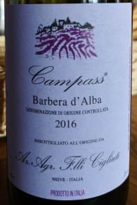 Fratelli Ciugliti Barbera d’Alba Campass 2016