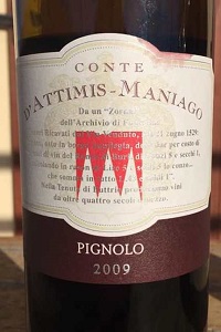 Conti d'Attimis Maniago Friuli Colli Orientali Pignolo 2009