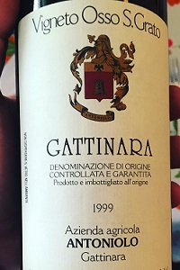 Antoniolo Gattinara Osso San Grato 1999