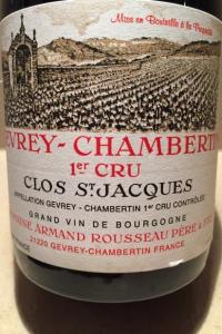 Gevrey Chambertin Clos Saint Jacques 1er Cru 2007 Domaine Rousseau