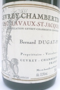 Gevrey Chambertin Lavaux Saint Jacques 1er Cru 2002 Bernard Dugat Py