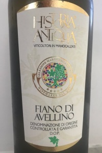 historia Antiqua Fiano di Avellino vino bianco Campania
