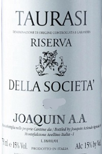 Joaquin Taurasi Riserva Della Società