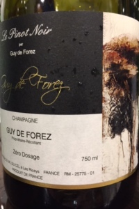 Le Pinot Noir Vielles Vignes champagne Guy de Forez