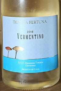 Tenuta Fertuna Maremma Toscana Vermentino 2018