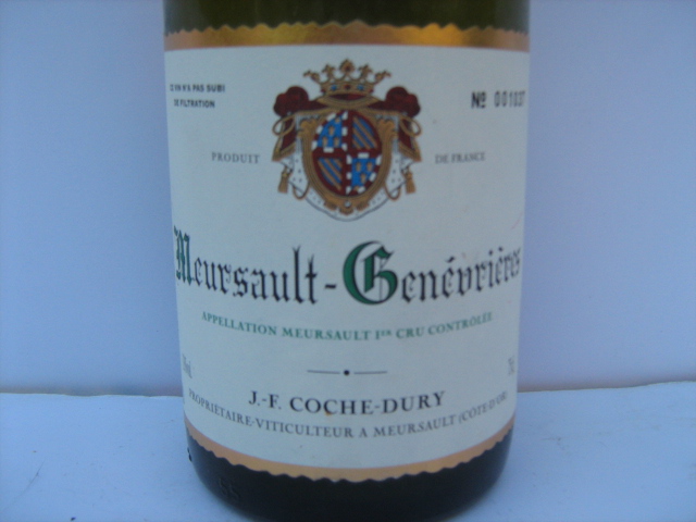 Meursault Genevrieres 1er Cru 2002 Coche Dury