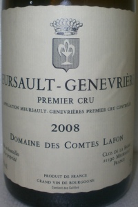 Meursault Genevrières 1er Cru 2008 Comte Lafon