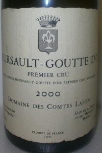 Meursault Goutte D’Or 1er Cru 2000 Comte Lafon