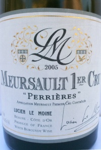 Meursault Perrières 1er Cru Lucien Le Moine