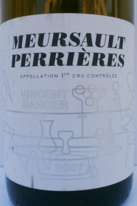 Meursault Perrières 1er cru 2007 Vincent Dancer