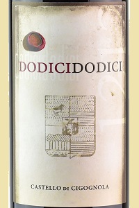 Castello di Cignognola Oltrepò Pavese Barbera Dodicidodici 2016