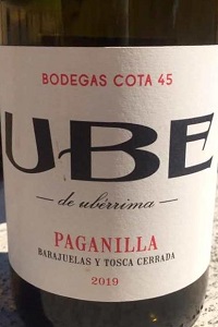 Paganilla Barajuelas y Tosca Cerrada Ube 2019 Bodegas Cota 45