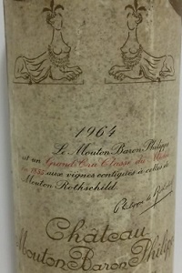 chateau mouton rothschild Pauillac Grand Cru Classé 1964