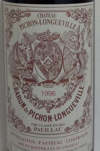 Château Pichon Baron Pauillac Grand Cru Classé 1996