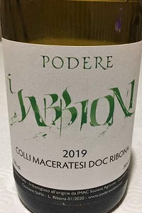 Podere Sabbioni Colli Maceratesi Ribona 2019