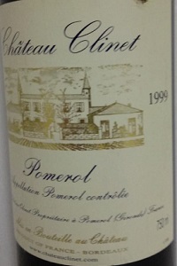 Pomerol Chateau Clinet 1999