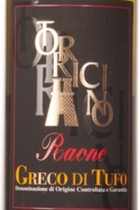 raone greco di tufo docg torricino vino bianco campania etichetta