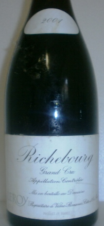 domaine d'auvenay leroy richebourg grand cru 2001