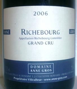 domaine-anne-gros richebourg grand cru 2006