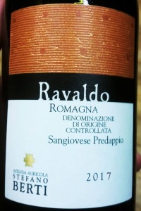 Stefano Berti Romagna Sangiovese Predappio Ravaldo 2017