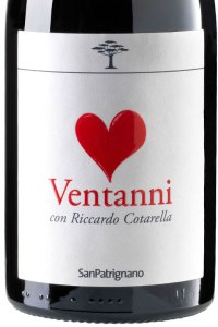 San Patrignano Romagna Sangiovese Superiore Ventanni con Riccardo Cotarella 2016