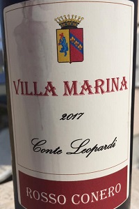 Conte Leopardi Dittajuti Rosso Conero Villa Marina 2017