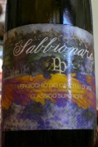 Sabbionare Verdicchio dei Castelli di Jesi Classico Superiore Vino Bianco Marche