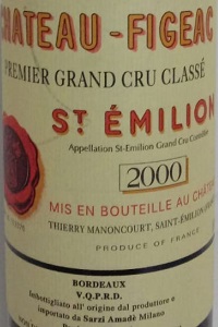 Saint Emilion Grand Cru Classé 2000 Château Figeac