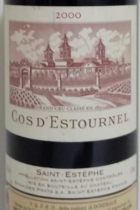 Saint Estephe Deuxième Grand Cru Classé 2000 Château Cos D’Estournel