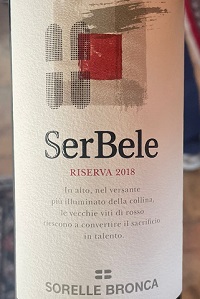 Sorelle Bronca Colli di Conegliano Riserva Rosso SerBele 2018