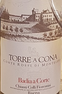 Torre a Cona Chianti Colli Fiorentini Badia a Corte Riserva 2018
