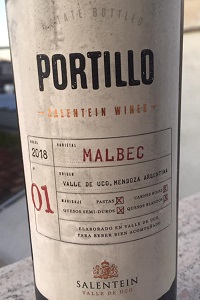 Bodegas Salentein Valle de Uco Malbec Portillo 2018