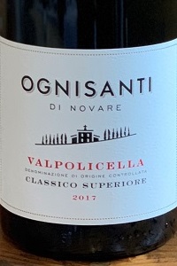 Bertani Valpolicella Classico Superiore Ognisanti di Novare 2017