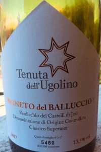 Tenuta dell'Ugolino Verdicchio dei Castelli di Jesi Classico Superiore Vigneto del Balluccio 2017