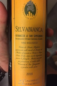 Il Colombaio di Santa Chiara Vernaccia di San Gimignano Selvabianca 2018