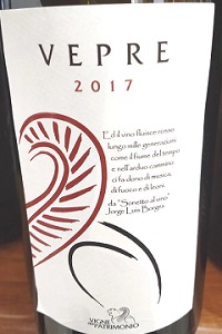 Vigne del Patrimonio Lazio Vepre 2017